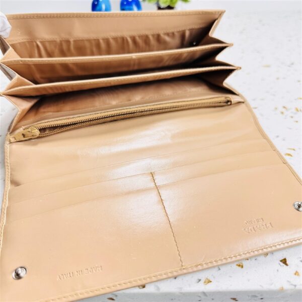 1713-Ví dài nữ-PRADA Saffiano leather vintage wallet-Khá mới-Chưa sử dụng13