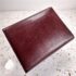 1726-Ví nữ/nam-CARTIER Mustline Burgundy leather compact wallet-Đã sử dụng2