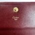 1726-Ví nữ/nam-CARTIER Mustline Burgundy leather compact wallet-Đã sử dụng7