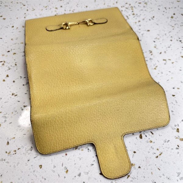1711-Ví dài nữ/nam-GUCCI yellow leather vintage wallet-Đã sử dụng5
