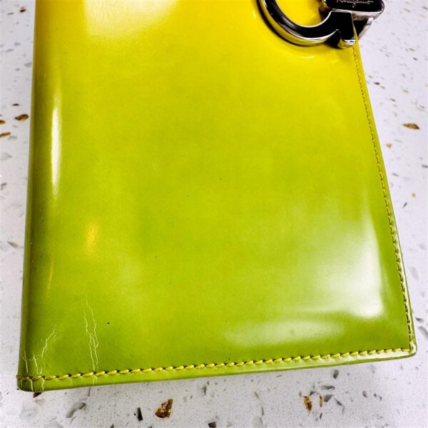 1666-Ví dài nữ-SALVATORE FERRAGAMO color mixed patent leather wallet-Đã sử dụng7