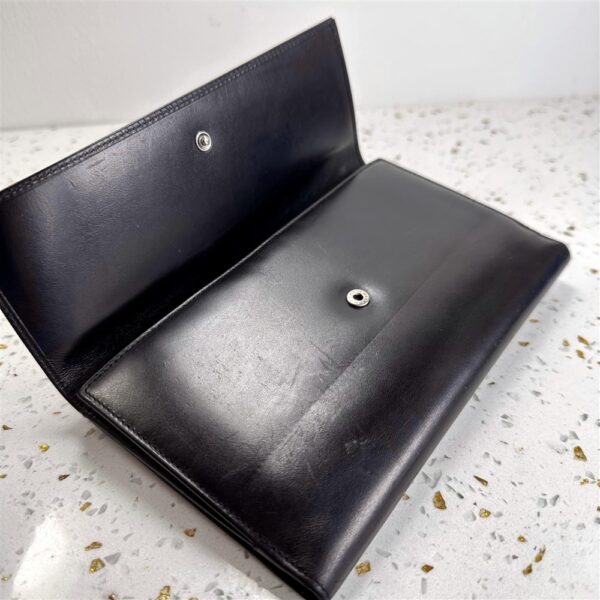 1691-Ví dài nam/nữ-GUCCI black leather wallet-Đã sử dụng11