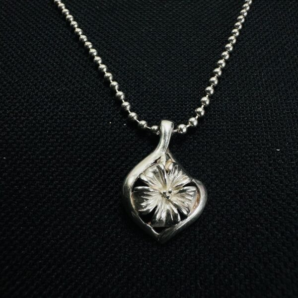 0771-Dây chuyền nữ-Silver 925 floral necklace2
