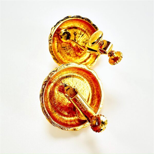 0883-Bông tai nữ-Avon faux pearl gold plated clip earrings-Khá mới2