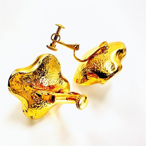 0879-Bông tai nữ-Faux pearl gold plated clip earrings-Khá mới3