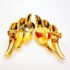 0882-Bông tai-Monet vintage clip earrings-Khá mới1