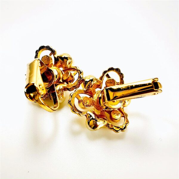 0905-Bông tai nữ-Faux pearl gold plated clip Earrings-Khá mới2