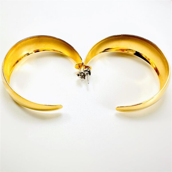 0885-Bông tai nữ-Hoop gold plated earrings-Khá mới1