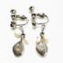 0991-Bông tai nữ-Silver plated Leaf and pearl clip earrings-Như mới2