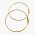 0903-Bông tai nữ-Gold plated hoop earrings-Khá mới2