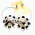 0925-Bông tai nữ-Flower Rhodium & Gold plated earrings-Chưa sử dụng10