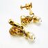 0917-Bông tai nữ-Gold plated & faux pearl clip earrings-Khá mới2