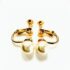 0916-Bông tai nữ-Gold plated and faux pearl clip on earrings-Như mới1