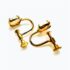0897-Bông tai nữ-White Agate gemstone gold plated earrings-Khá mới3