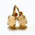 0897-Bông tai nữ-White Agate gemstone gold plated earrings-Khá mới2