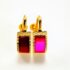 0902-Bông tai nữ-Gold plated screw back studs earrings-Khá mới1