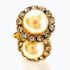 0886-Bông tai nữ-Faux pearl gold plated clip on Earrings-Khá mới2
