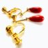 0922-Bông tai nữ-Japan red coral gold plated clip earrings-Chưa sử dụng2