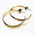0895-Bông tai nữ-Gold plated hoop earrings-Đã sử dụng1
