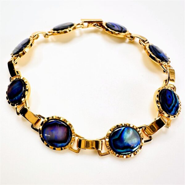 0755-Lắc tay nữ-Ariki Paua shell bracelet-Khá mới2