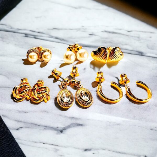 0878-Bông tai-Pierre Cardin collection earrings set-Chưa sử dụng0