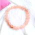 0933-Vòng tay nữ-Rose quartz crystal bracelet-Khá mới0