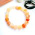 0931-Vòng tay nữ/nam-Orange shades of Agate gemstone 10.5mm bracelet-Như mới0