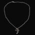 0875-Dây chuyền nữ-White Clover M letter silver necklace-Gần như mới2