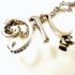 0875-Dây chuyền nữ-White Clover M letter silver necklace-Gần như mới5