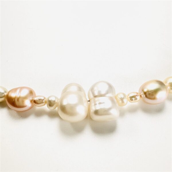 0844-Dây chuyền nữ-Natural Mixed Freshwater Baroque Pearl necklace-Như mới6