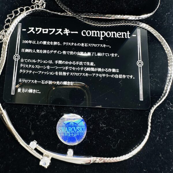 0869-Dây chuyền nữ-Swarovski component stainless necklace-Như mới9