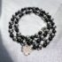 0860-Dây chuyền nữ-Black Onyx & Hematite gemstone necklace-Khá mới0