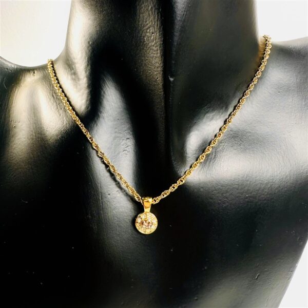 0758-Dây chuyền nữ-Nina Ricci gold plated & crystal necklace1