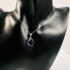 0774-Dây chuyền nữ-Silver plated chain & Amethyst pendant necklace-Khá mới11