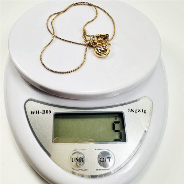 0763-Dây chuyền nữ-Nina Ricci gold plated & gemstone necklace-Như mới9