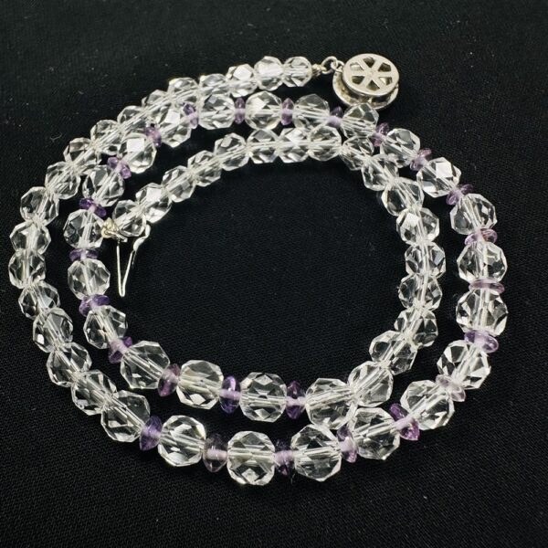 0855-Dây chuyền pha lê-Faceted Crystal necklace-Như mới3