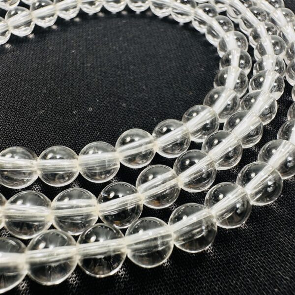 0858-Dây chuyền nữ-Clear Crystal Quartz long necklace-Khá mới2