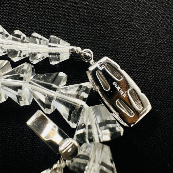 0850-Dây chuyền pha lê-Faceted Crystal necklace-Như mới5