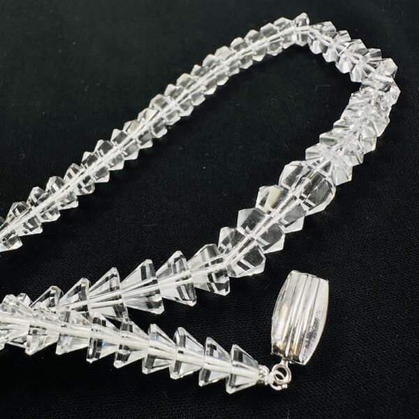 0850-Dây chuyền pha lê-Faceted Crystal necklace-Như mới4