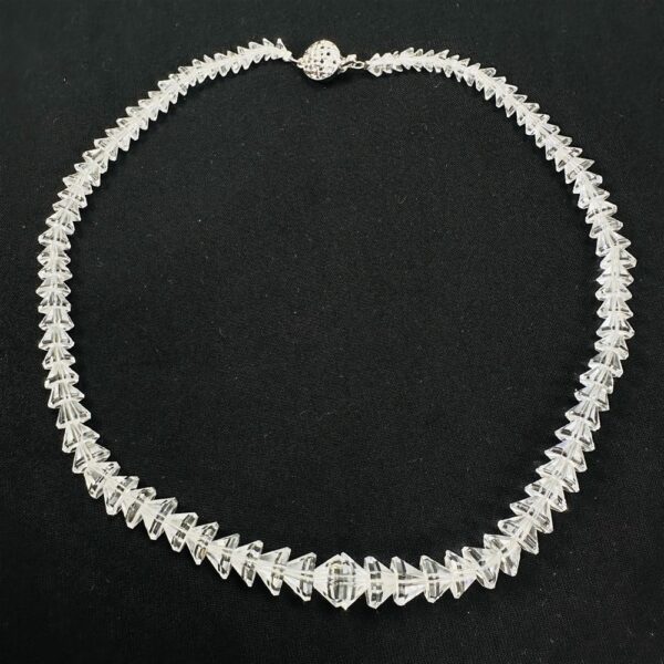 0854-Dây chuyền pha lê-Faceted Crystal necklace-Như mới1