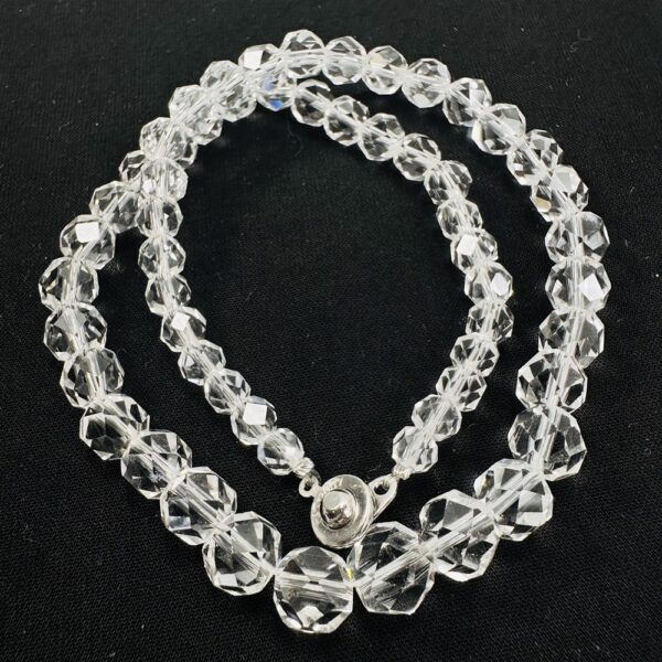 0848-Dây chuyền pha lê-Faceted Crystal necklace-Như mới2