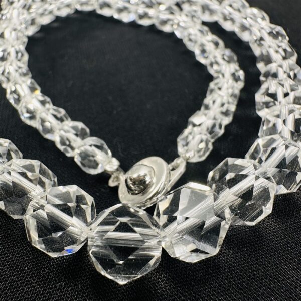 0848-Dây chuyền pha lê-Faceted Crystal necklace-Như mới3