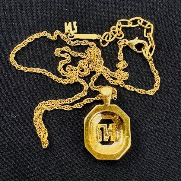 0757-Dây chuyền nữ-Nina Ricci gold plated & gemstone necklace-Như mới4