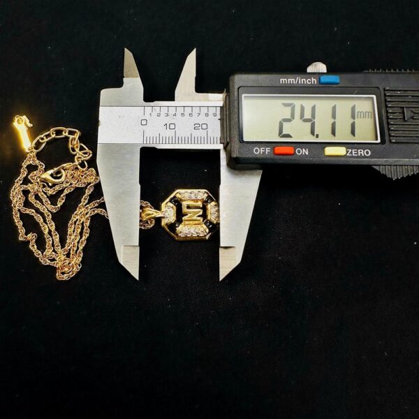 0757-Dây chuyền nữ-Nina Ricci gold plated & gemstone necklace-Như mới7