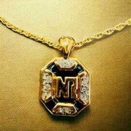 0757-Dây chuyền nữ-Nina Ricci gold plated & gemstone necklace-Như mới