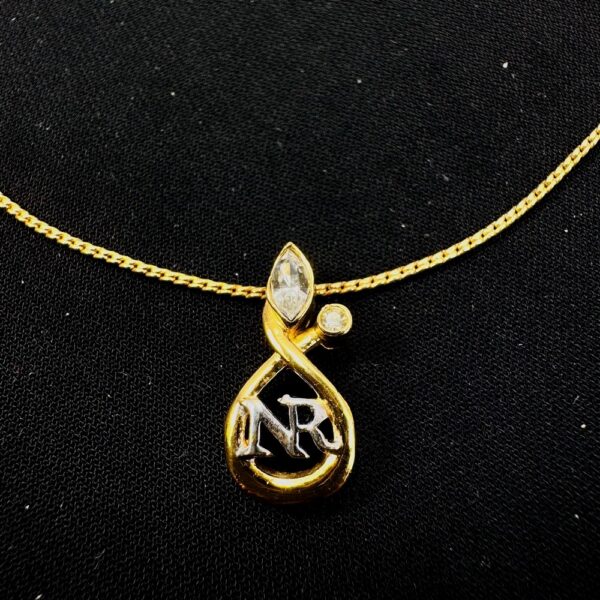 0763-Dây chuyền nữ-Nina Ricci gold plated & gemstone necklace-Như mới3