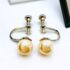 0920-Bông tai nữ-Faux pearl screw back studs earrings-Khá mới0