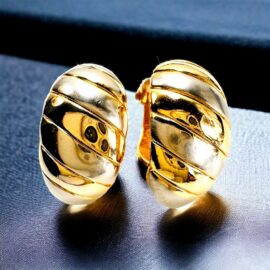0907-Bông tai nữ-Gold plated clip on earrings-Khá mới