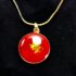 0914-Bộ dây chuyền+Bông tai Nhật-Japan gold plated necklace and earrings-Khá mới1