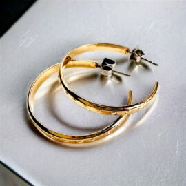 0895-Bông tai nữ-Gold plated hoop earrings-Đã sử dụng